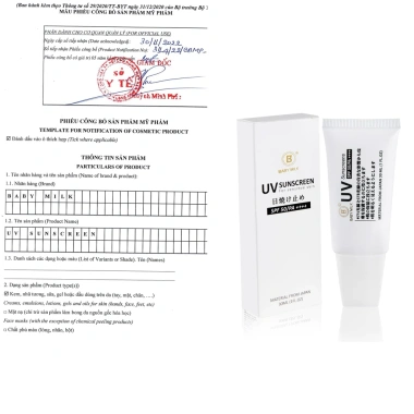 Kem Chống Nắng UV Baby Milk Cao Thiên Nhi - Bảo Vệ Da Bé, Dưỡng ẩm, Không Nhờn, Giá Ưu Đãi 295k 7