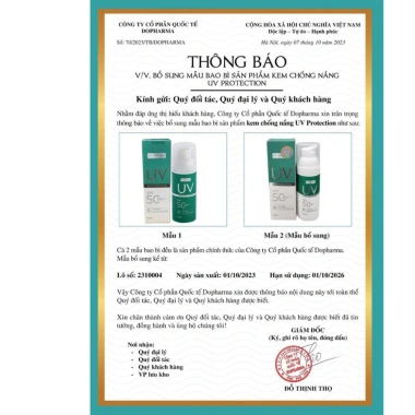 Kem Chống Nắng UV Protection Ylabcos Đa Tầng 60gr - Da Tươi Sáng, Giá 380.000đ