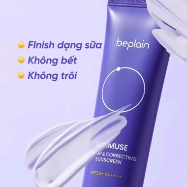 Kem chống nắng vật lý Beplain Sunmuse SPF50+++ 50ml - Nâng tone, giá chỉ 89.000₫
