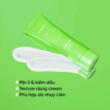 Kem chống nắng vật lý Beplain Sunmuse SPF50+ PA++++ nâng tone da 50ml 339k 7 Kem chống nắng vật lý Beplain Sunmuse SPF50+ PA++++ nâng tone da 50ml 339k 7
