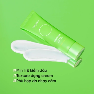 Kem Chống Nắng Vật Lý Kiềm Dầu Beplain Sunmuse SPF50+ PA++++ 50ml Xanh Lá - Giá 291.380 VND