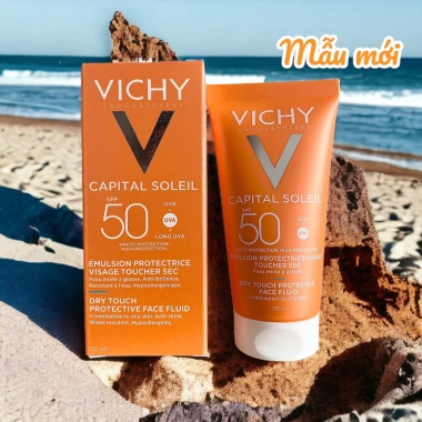 Kem chống nắng Vichy Capital Soleil 50ml da dầu, giá 435.000đ, bảo vệ da 5