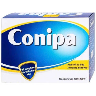 Kẽm Conipa 20 ống 5ml - Hỗ trợ bé biếng ăn, tăng đề kháng, chính hãng CPC1 Hà Nội - Giá 79.800₫ 3