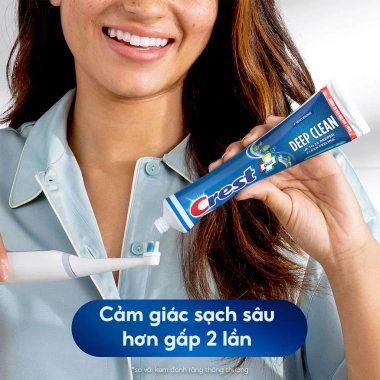 Kem đánh răng Crest Plus Deep Clean + Bàn chải Oral-B Gumcare Trà xanh 149.000 VND 4
