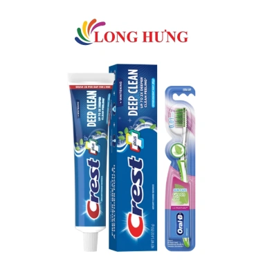 Kem đánh răng Crest Plus Deep Clean + Bàn chải Oral-B Gumcare Trà xanh 149.000 VND 7