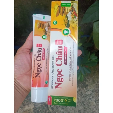 Kem đánh răng dược liệu Ngọc Châu 170g - Trắng sáng, bảo vệ nướu, giảm giá 20% Kem đánh răng dược liệu Ngọc Châu 170g - Trắng sáng, bảo vệ nướu, giảm giá 20%