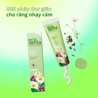 Kem đánh răng Ecodenta răng nhạy cảm 100ml cúc La Mã nụ đinh hương giảm 225k