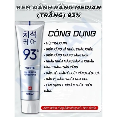 Kem đánh răng Hàn Quốc Median Dental IQ 93% – Giá chỉ 79.200đ, giảm tới 20%