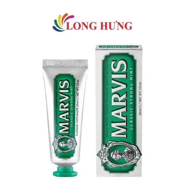 Kem đánh răng Marvis 25ml kèm hộp - Hương thơm tươi mát, bảo vệ men, giá 89.000₫