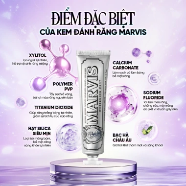 Kem Đánh Răng MARVIS 25ml - Size Du Lịch Tiện Lợi, Giá Ưu Đãi 97.020₫