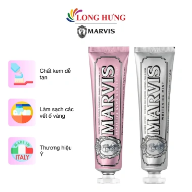 Kem đánh răng Marvis 75ml/85ml - Hàng chính hãng, giá ưu đãi 219.000₫, bảo vệ men, hương thơm