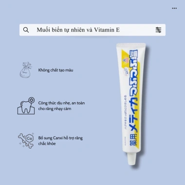 Kem Đánh Răng Muối Sunstar 170g - Làm sạch, giảm ê buốt, bảo vệ nướu, 56.000₫ 5 Kem Đánh Răng Muối Sunstar 170g - Làm sạch, giảm ê buốt, bảo vệ nướu, 56.000₫ 5