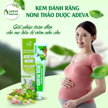 Kem đánh răng Noni giảm hôi miệng, sạch trắng, không fluoride, cho răng niềng