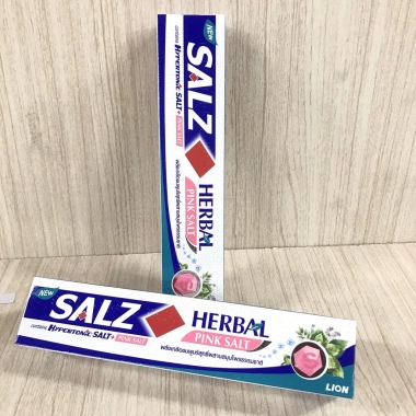 Kem đánh răng SALZ Muối Hồng Thảo Mộc 140g - Lion Nhật Bản, 55.000đ