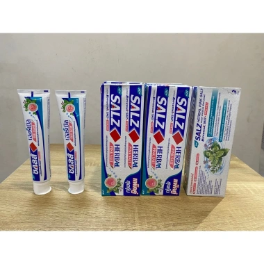 Kem đánh răng SALZ Muối Hồng Thảo Mộc 140g - Lion Nhật Bản, 55.000đ 7 Kem đánh răng SALZ Muối Hồng Thảo Mộc 140g - Lion Nhật Bản, 55.000đ 7
