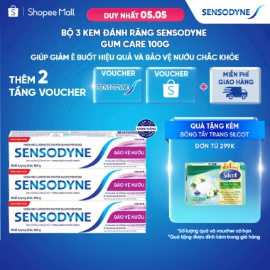 Kem đánh răng Sensodyne Gum Care 100g - Giảm ê buốt, bảo vệ nướu, giá ưu đãi 217.560 VND