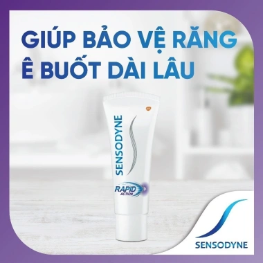 Kem đánh răng SENSODYNE Rapid Action 100g giảm ê buốt nhanh - Giá chỉ 99.000₫