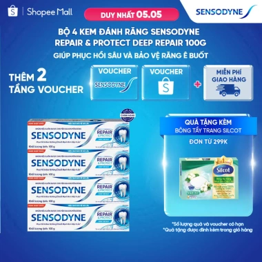 Kem đánh răng Sensodyne Repair & Protect 100g – Phục hồi sâu, bảo vệ răng ê buốt