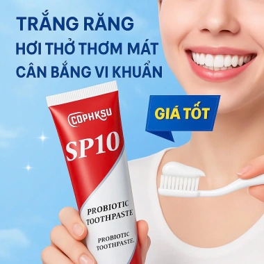 Kem đánh răng SP10 trắng răng, loại bỏ vết ố vàng, bảo vệ men - Giá 30.000đ 5