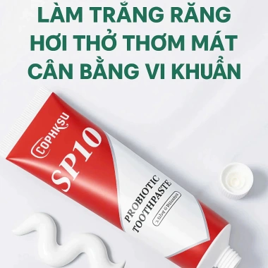 Kem đánh răng SP10 vị bạc hà – Trắng răng, sạch mảng bám, phù hợp gia đình, giá ưu đãi 39.999₫