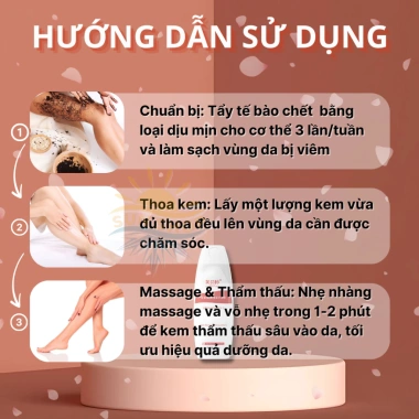Kem Đào Thải Viêm Nang Lông Urea - Giảm Mụn Lưng Ngực, Dưỡng ẩm, Da Mềm Mịn Sun Sh 5