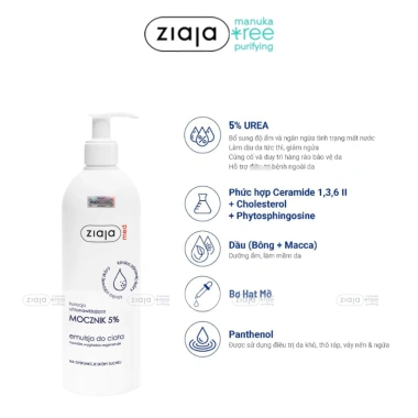 Kem Dịu Nhẹ Ziaja Med 5% Urê Dưỡng Ẩm Da Dị Ứng Cho Bé - Giá Khuyến Mãi 342.000đ