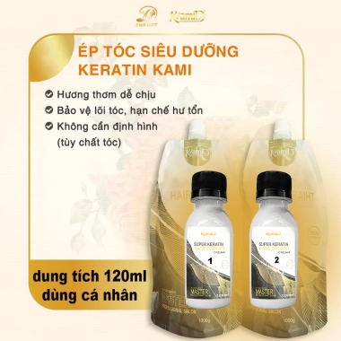 Kem duỗi tóc keratin Kami 120ml - Dưỡng sâu, mượt dài, giảm gãy, chỉ 110.000₫ 2 Kem duỗi tóc keratin Kami 120ml - Dưỡng sâu, mượt dài, giảm gãy, chỉ 110.000₫ 2