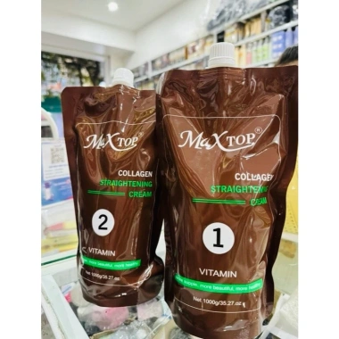 Kem duỗi và ép tóc Maxtop xanh siêu khỏe 500ml-1.000ml - Giá chỉ 100.000đ, giảm mạnh