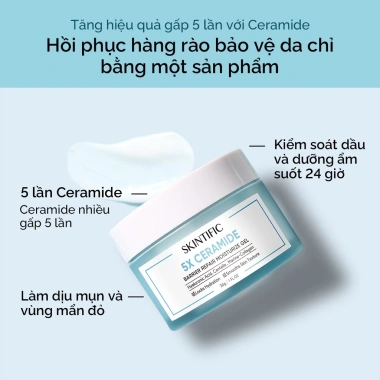 Kem dưỡng ẩm 5X Ceramide SKINTIFIC 30g - Phục hồi, tăng độ ẩm, giảm nẻ - 248k