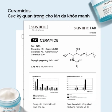 Kem dưỡng ẩm 5X Ceramide SKINTIFIC 30g - Phục hồi, tăng độ ẩm, giảm nẻ - 248k