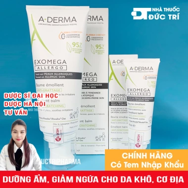 Kem dưỡng ẩm Aderma Exomega Control cho da khô, da cơ địa, chàm thể tạng - Giá chỉ 299.000₫ (giảm từ 388.700₫)