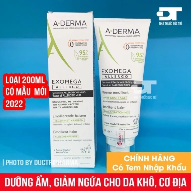 Kem dưỡng ẩm Aderma Exomega Control cho da khô, da cơ địa, chàm thể tạng - Giá chỉ 299.000₫ (giảm từ 388.700₫)