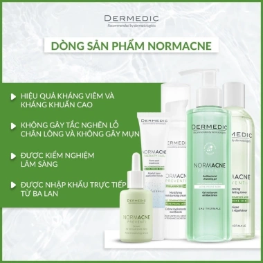 Kem dưỡng ẩm ban ngày Dermedic kiềm dầu normacne giảm mụn 40ml - 826.810₫