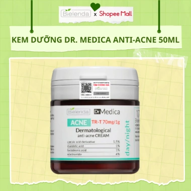 Kem Dưỡng ẩm Bielenda Dr Medica 50ml - Giảm mụn, mờ thâm, đều màu da, 255.000₫ 4 Kem Dưỡng ẩm Bielenda Dr Medica 50ml - Giảm mụn, mờ thâm, đều màu da, 255.000₫ 4