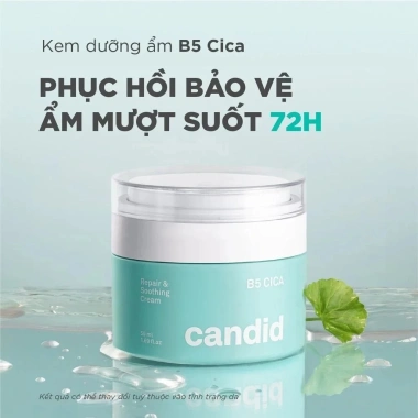 Kem Dưỡng Ẩm CANDID B5 CICA Soothing Cream 50ml Phục Hồi Da, Dưỡng ẩm, 165.000đ 3