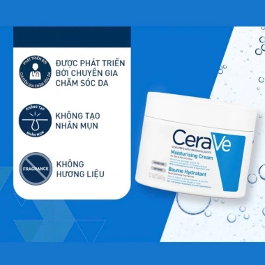 Kem Dưỡng Ẩm CERAVE 340g cho Da Khô Da Trắng Sáng Mềm Mịn Hương Nước Hoa Giá ưu đãi 234k 2