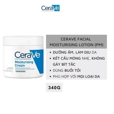 Kem Dưỡng Ẩm CERAVE 340g cho Da Khô Da Trắng Sáng Mềm Mịn Hương Nước Hoa Giá ưu đãi 234k 8