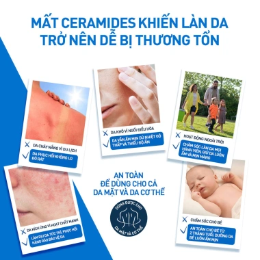 Kem dưỡng ẩm CeraVe Moisturising Cream 340g: Dưỡng 48h, phục hồi sâu, bảo vệ da khô, chỉ 450.000 8