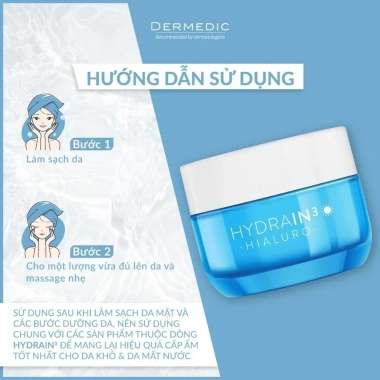 Kem Dưỡng Ẩm Da Khô HA Dermedic Hydrain3 Hialuro SPF15 - Dưỡng ẩm sâu, chống nắng, chỉ 232.000đ
