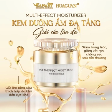 Kem Dưỡng Ẩm Đa Tầng 50g Huaguan Dưỡng ẩm sâu, cải thiện đàn hồi, giảm nếp nhăn, chỉ 945.000 VND