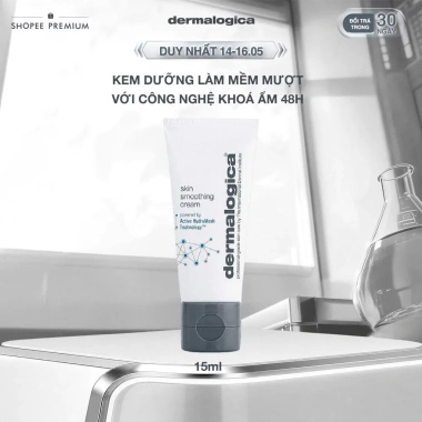 Kem dưỡng ẩm Dermalogica Skin Smoothing Cream 15ml – Dưỡng sâu, da mịn, giảm giá 20% còn 554.000₫
