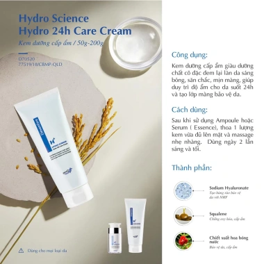 Kem dưỡng ẩm Desembre Hydro 24H Care Cream cho da khô Khóa ẩm da mềm mịn giảm giá 22%