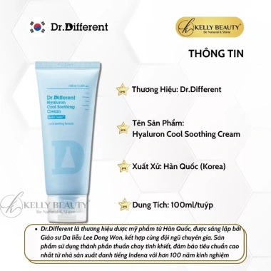 Kem Dưỡng Ẩm Dr.Different Hyaluron và Làm Dịu Da, Dưỡng ẩm Sâu, Giá 806.000₫ Kelly Beauty 3