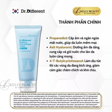 Kem Dưỡng Ẩm Dr.Different Hyaluron và Làm Dịu Da, Dưỡng ẩm Sâu, Giá 806.000₫ Kelly Beauty 4