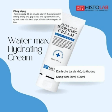 Kem Dưỡng Ẩm HISTOLAB Water-Max 80g Khóa Ẩm, Cấp Ẩm Chuyên Sâu, Phục Hồi Tế Bào - Giá 694.540 VND