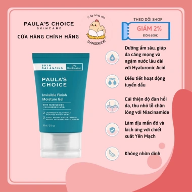 Kem dưỡng ẩm kiểm soát dầu Paula's Choice Skin Balancing Gel 60ml - Giá 725.000₫