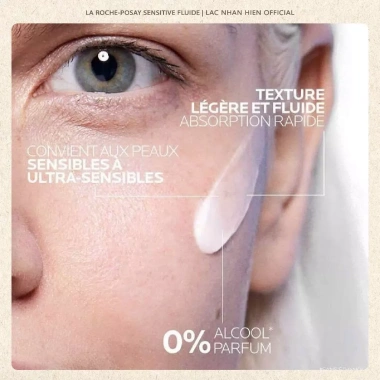 Kem dưỡng ẩm La Roche-Posay Toleriane Sensitive Fluid giảm kích ứng cho da nhạy cảm và trẻ em - Giá ưu đãi 750.000 VND
