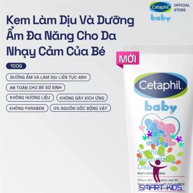 Kem Dưỡng Ẩm & Làm Dịu Da Bé Cetaphil Baby Soothing Cream Giá 165.000 VND 8