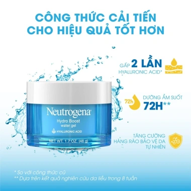 Kem Dưỡng Ẩm Neutrogena Hydro Boost Aqua Gel 50ml - Dưỡng ẩm sâu, Da mịn, Giá chỉ 154.167 VND