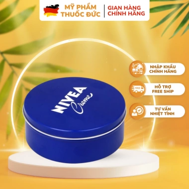 Kem dưỡng ẩm Nivea Creme 400ml - Bảo vệ, nuôi dưỡng làn da mềm mịn, hàng nội địa Đức, giá ưu đãi 365.000 VND Kem dưỡng ẩm Nivea Creme 400ml - Bảo vệ, nuôi dưỡng làn da mềm mịn, hàng nội địa Đức, giá ưu đãi 365.000 VND